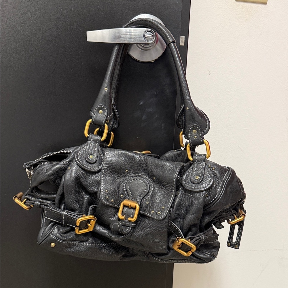 Chloé Black Leather Handbag